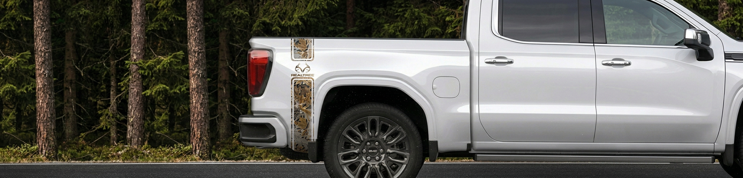 Rear Quarter Panel Camo Vinyl Wraps