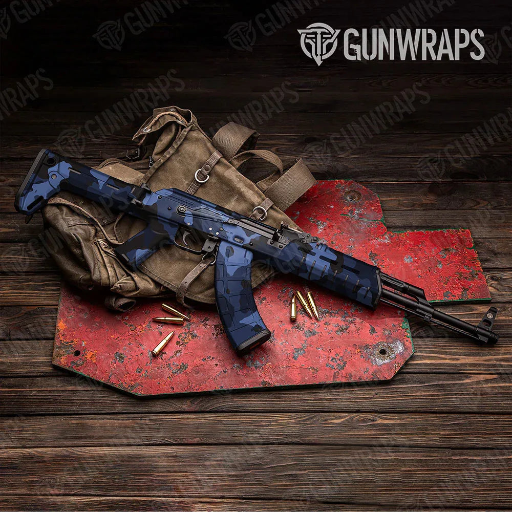Cumulus Blue Midnight AK-47 Gun Skin Vinyl Wraps