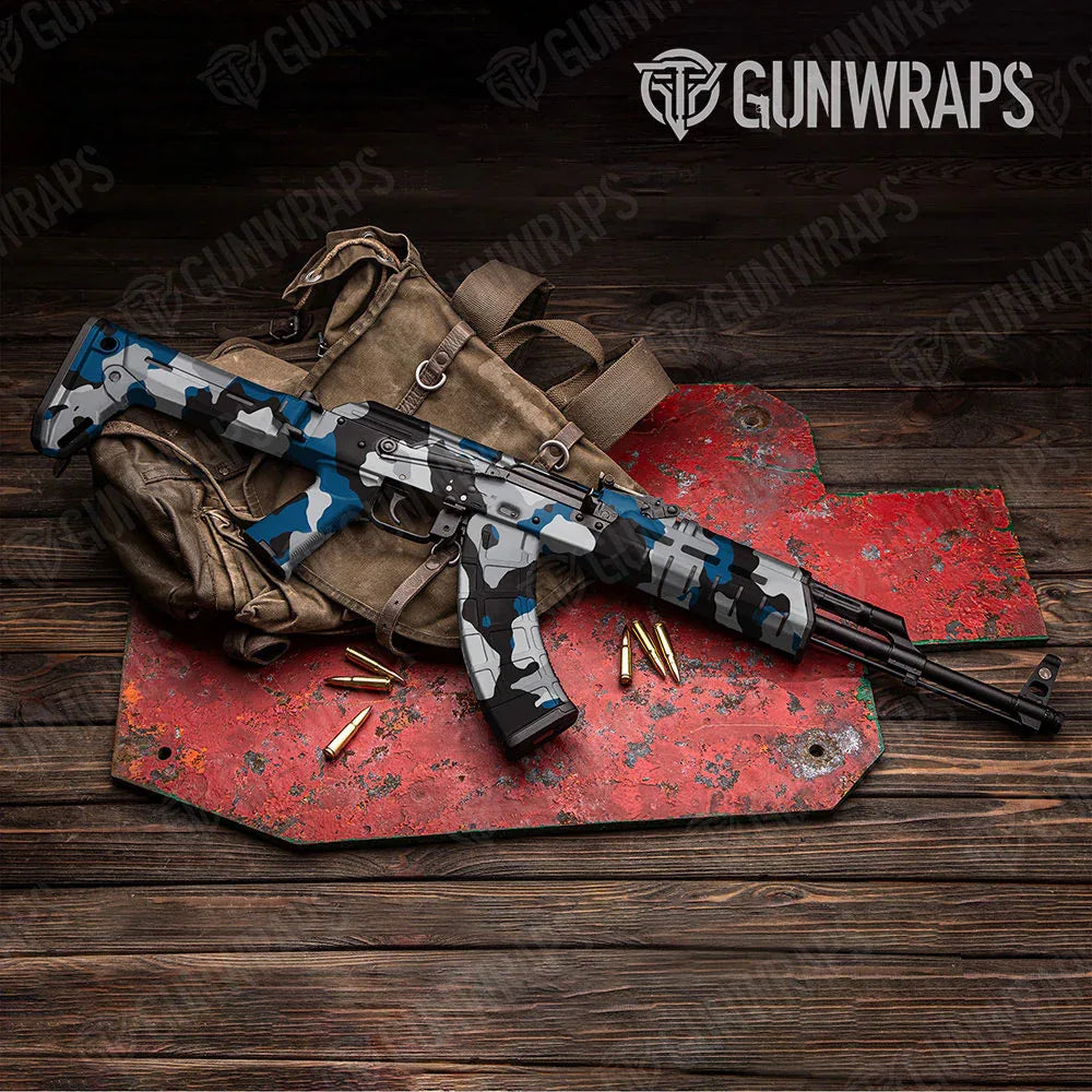 Cumulus Blue Tiger AK-47 Gun Skin Vinyl Wraps