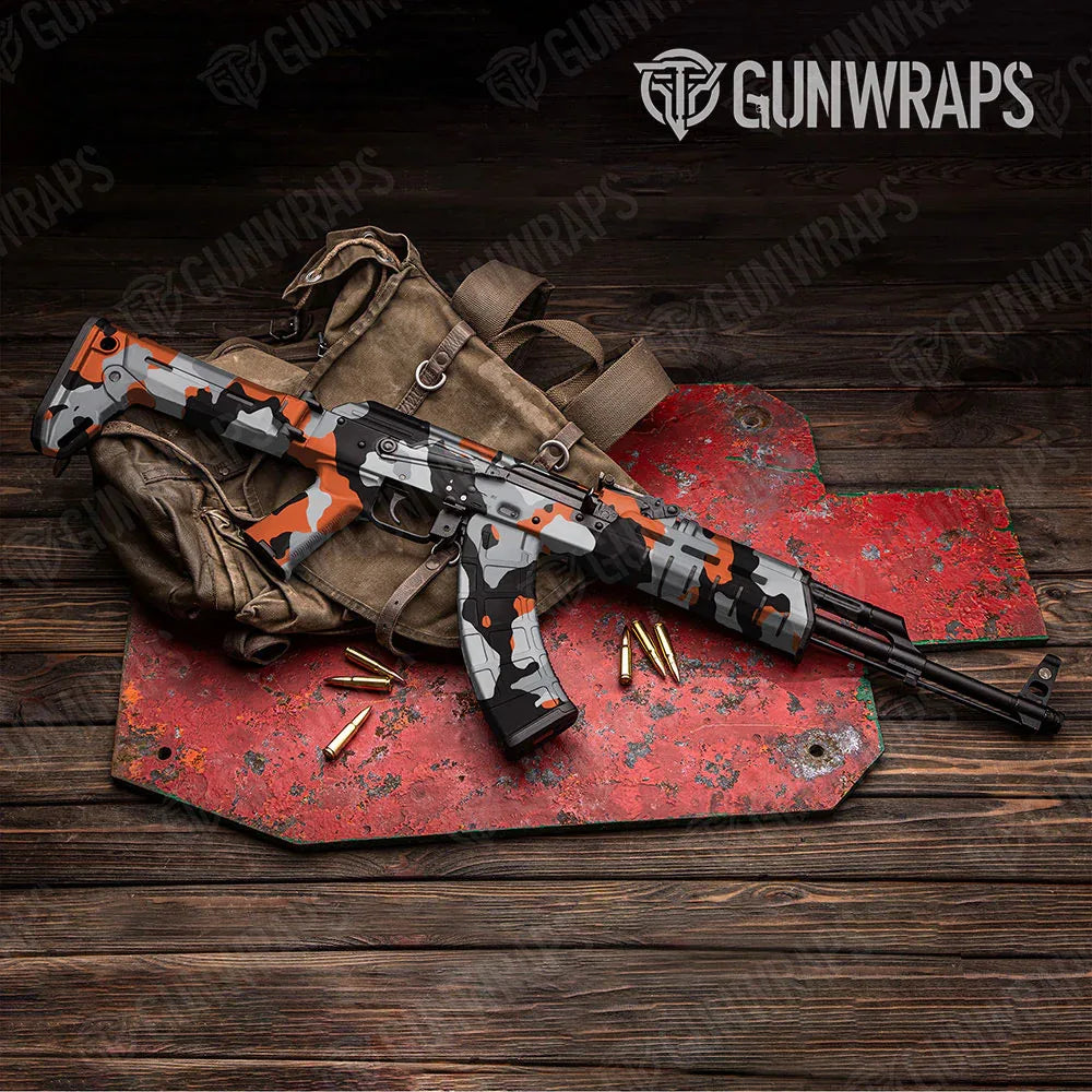 Cumulus Orange Tiger AK-47 Gun Skin Vinyl Wraps