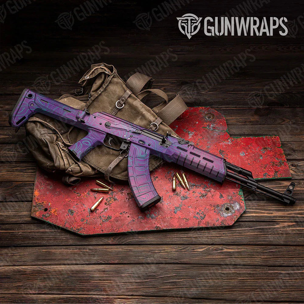 Damascus Aurora AK-47 Gun Skin Vinyl Wraps