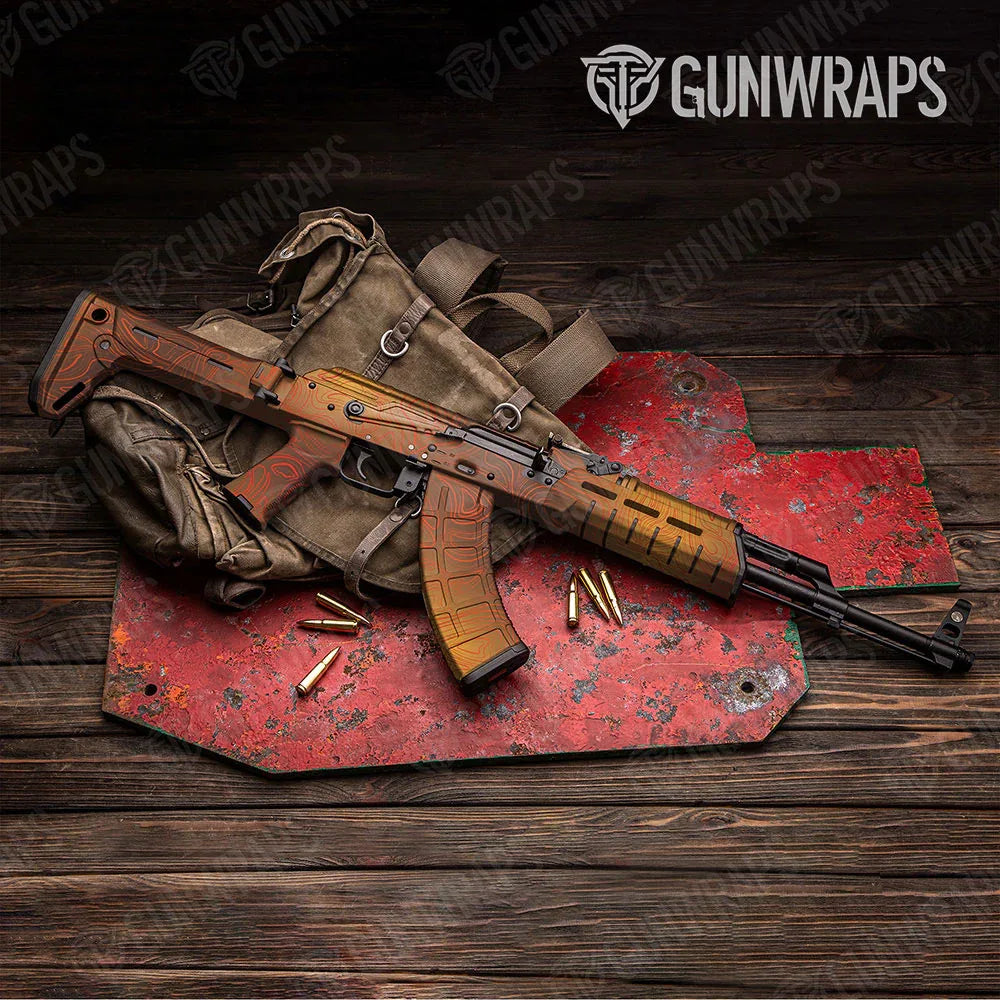 Damascus Autumn AK-47 Gun Skin Vinyl Wraps