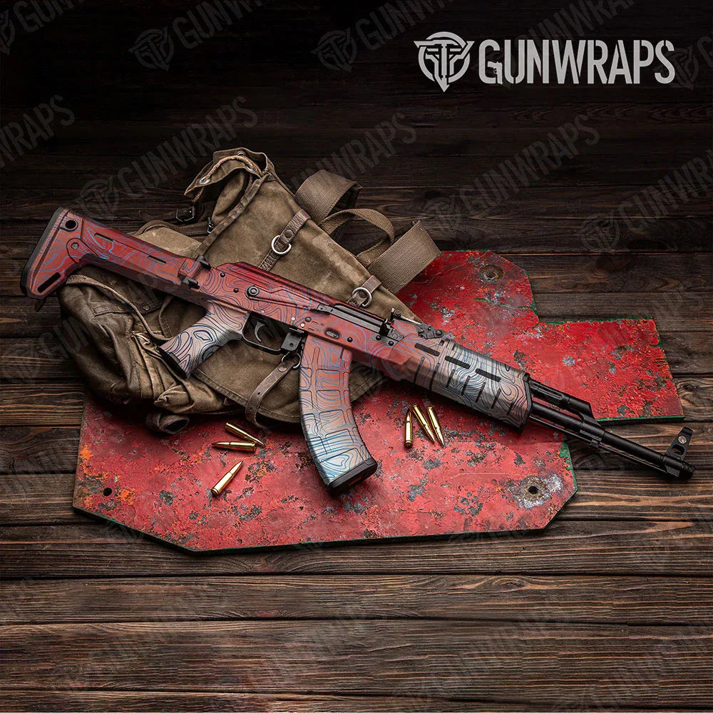 Damascus Patriot AK-47 Gun Skin Vinyl Wraps