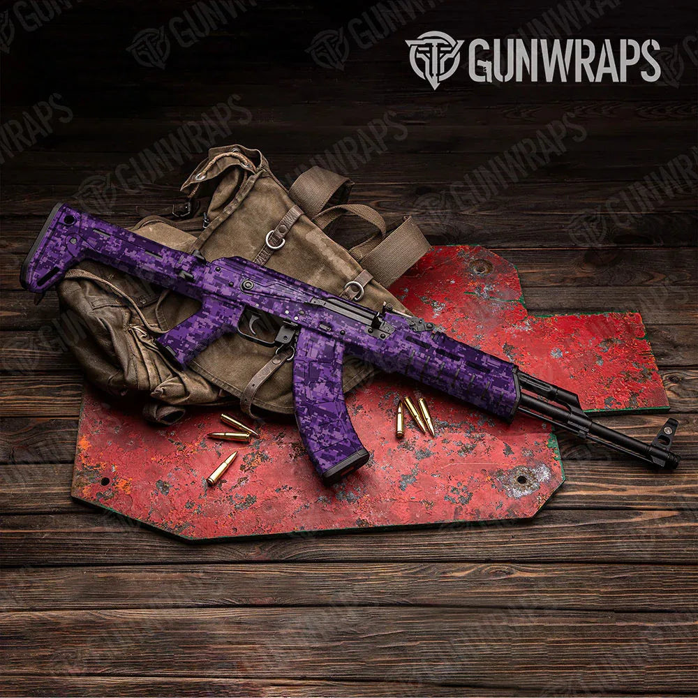 Digital Elite Purple AK-47 Gun Skin Vinyl Wraps