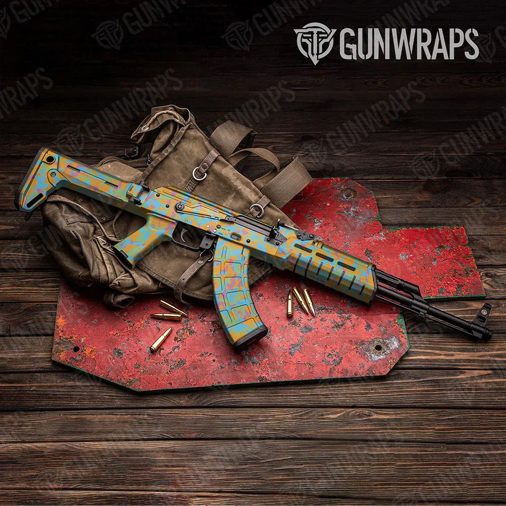Erratic Sherbert AK-47 Gun Skin Vinyl Wraps