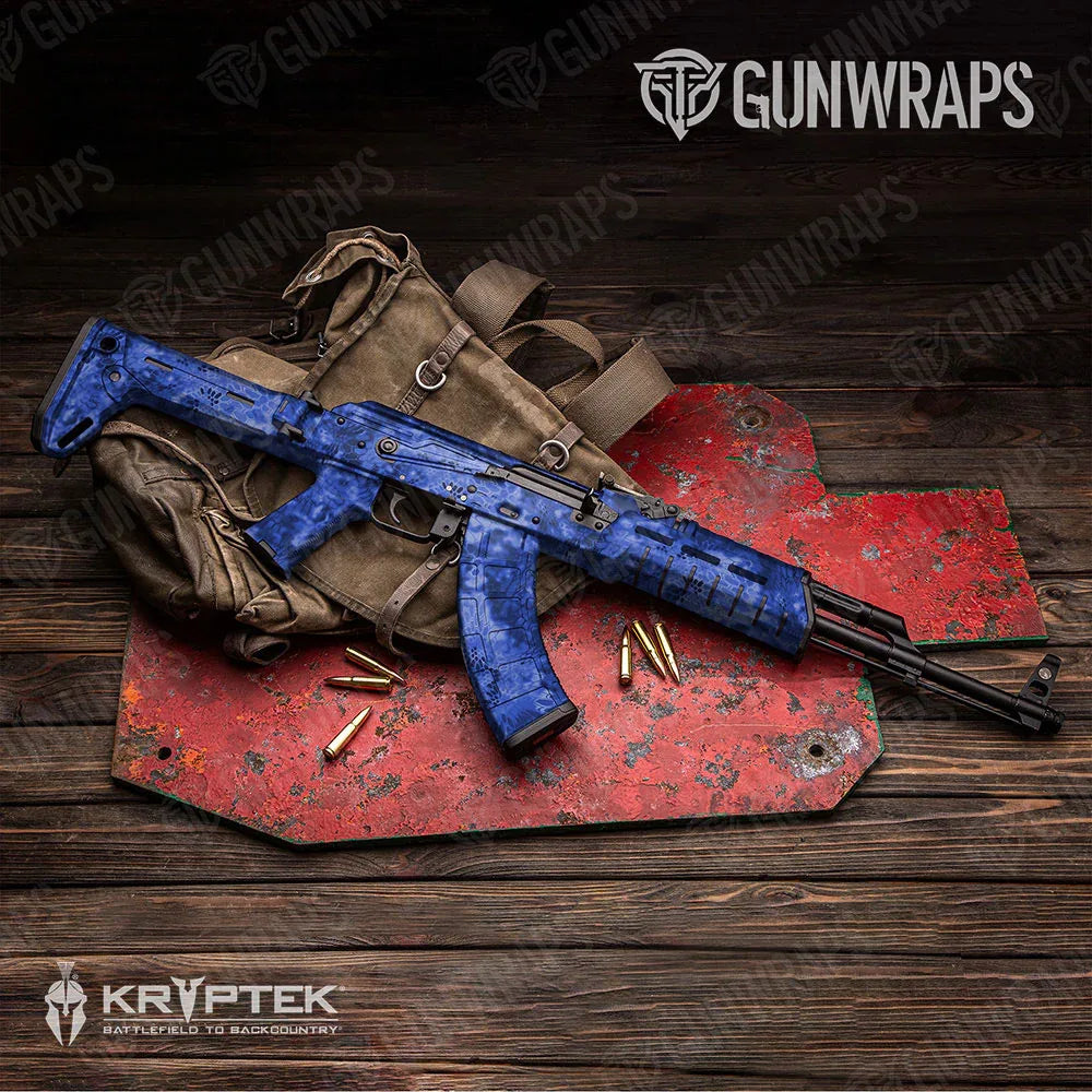 Kryptek Blue AK-47 Gun Skin Vinyl Wraps