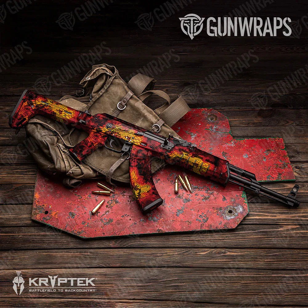 Kryptek Lava AK-47 Gun Skin Vinyl Wraps