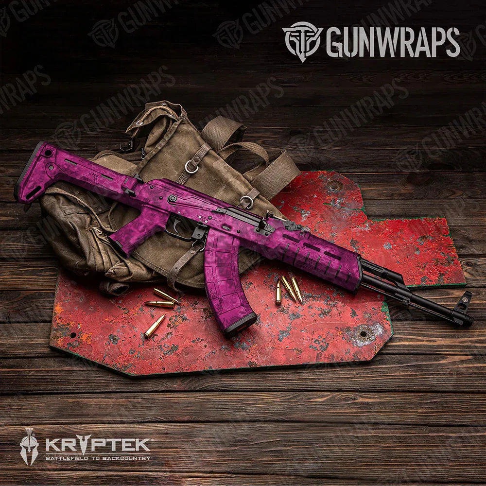 Kryptek Magenta AK-47 Gun Skin Vinyl Wraps