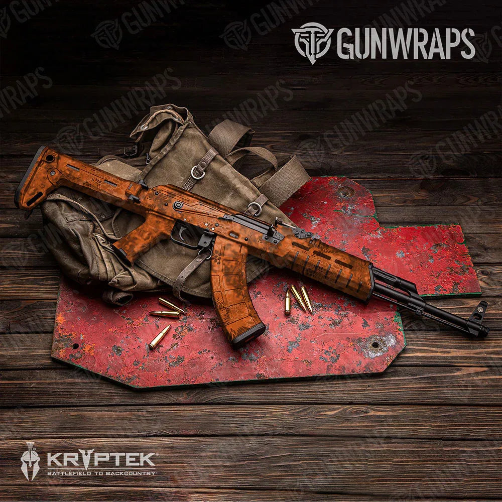Kryptek Orange AK-47 Gun Skin Vinyl Wraps