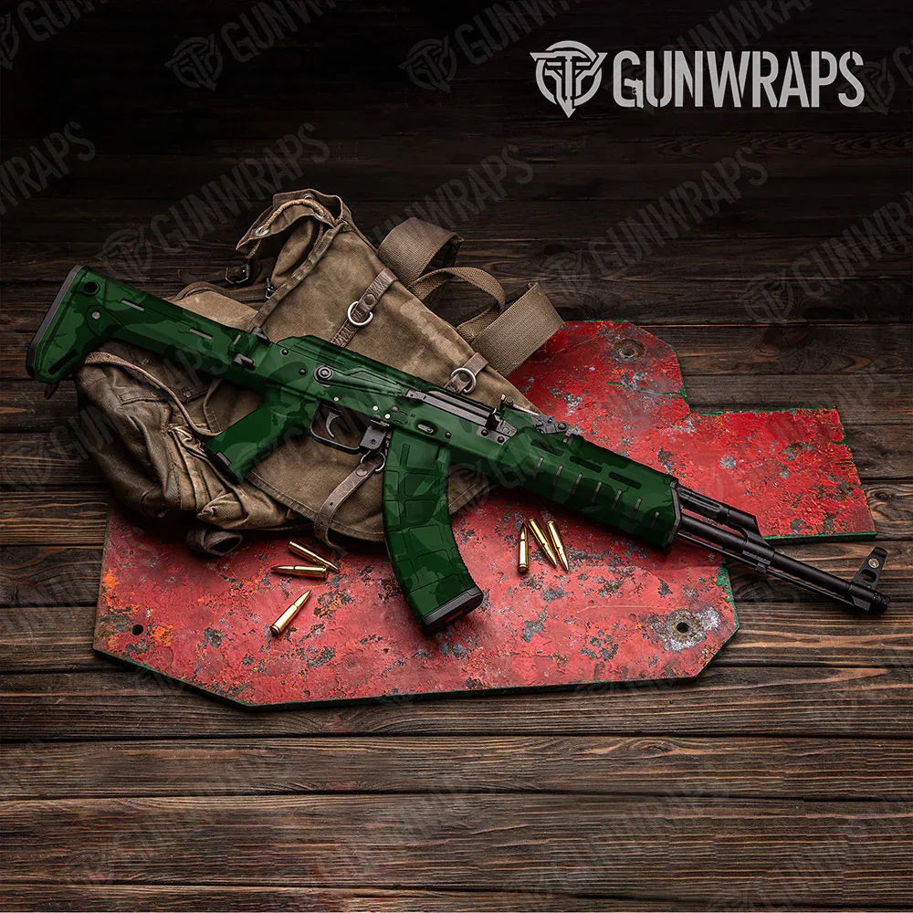 Ragged Elite Green AK-47 Gun Skin Vinyl Wraps