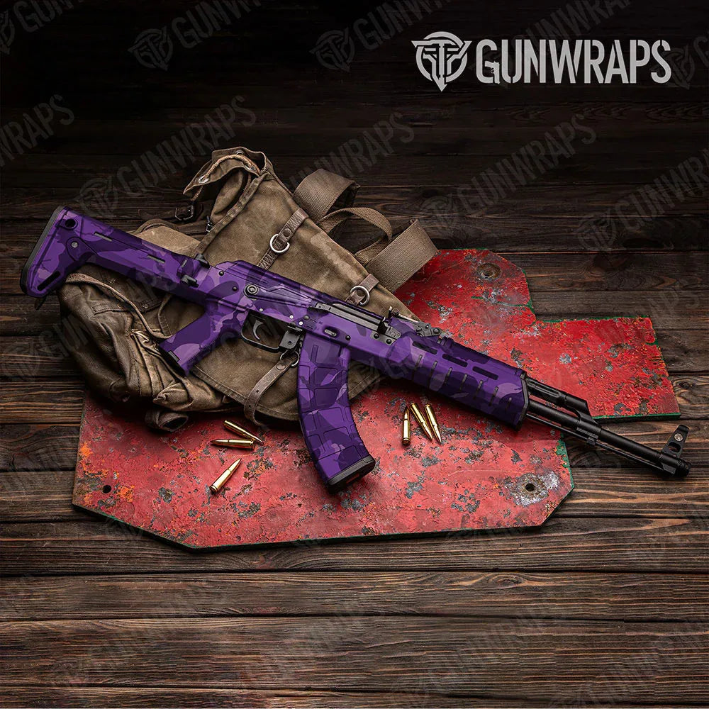 Ragged Elite Purple AK-47 Gun Skin Vinyl Wraps