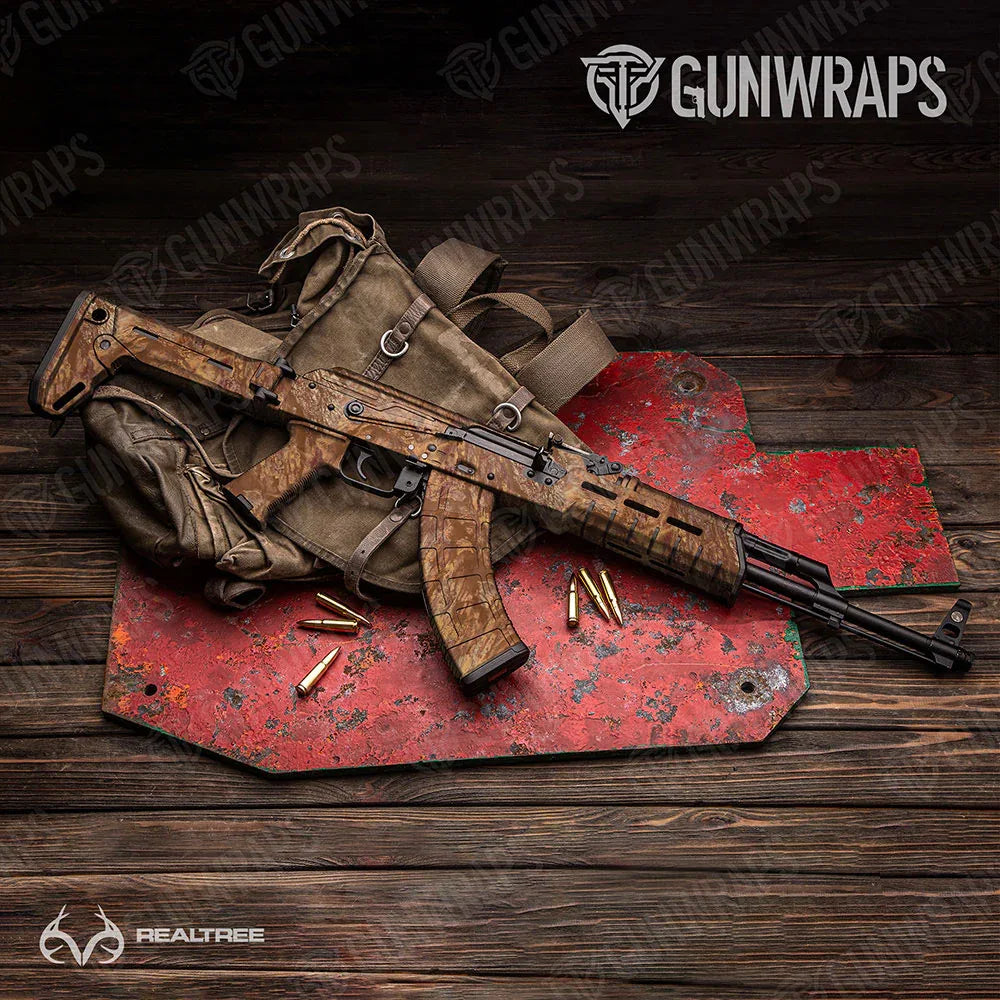Realtree Aspect Burnt Orange AK-47 Gun Skin Vinyl Wraps