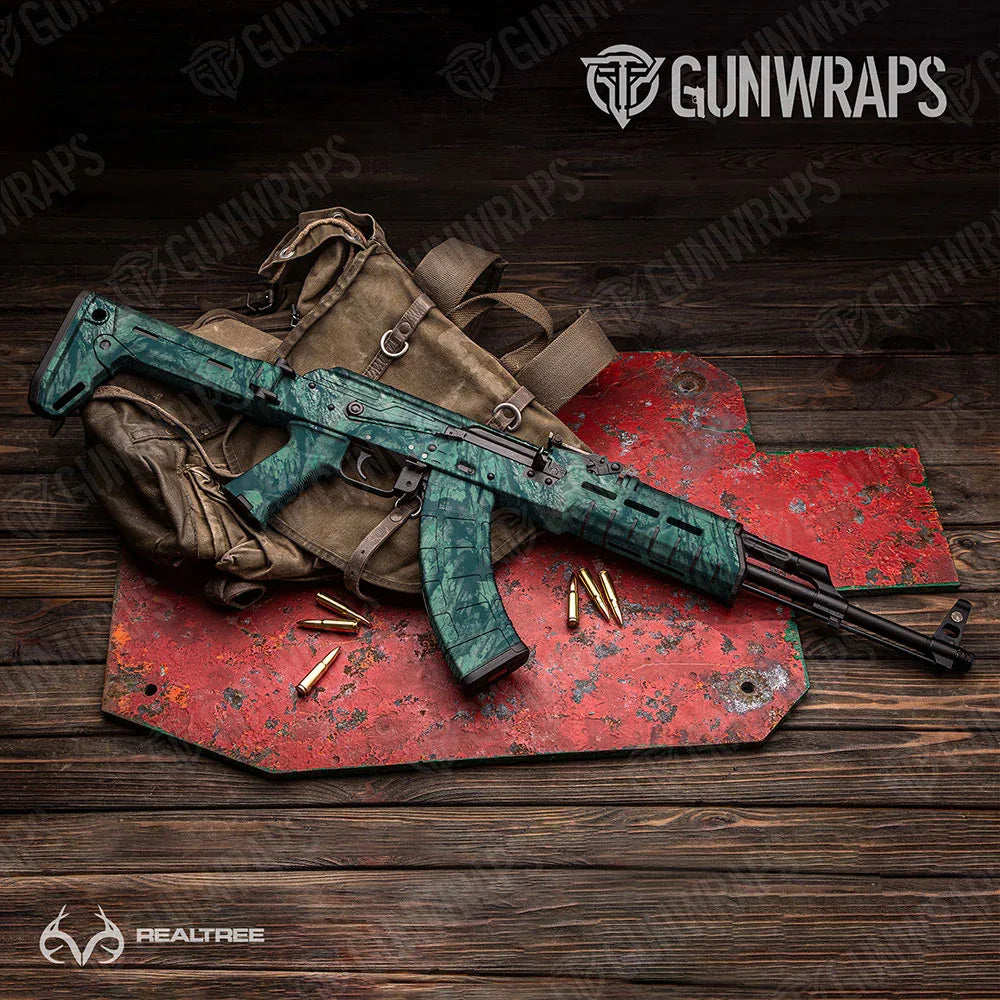 Realtree Aspect Sea Foam AK-47 Gun Skin Vinyl Wraps