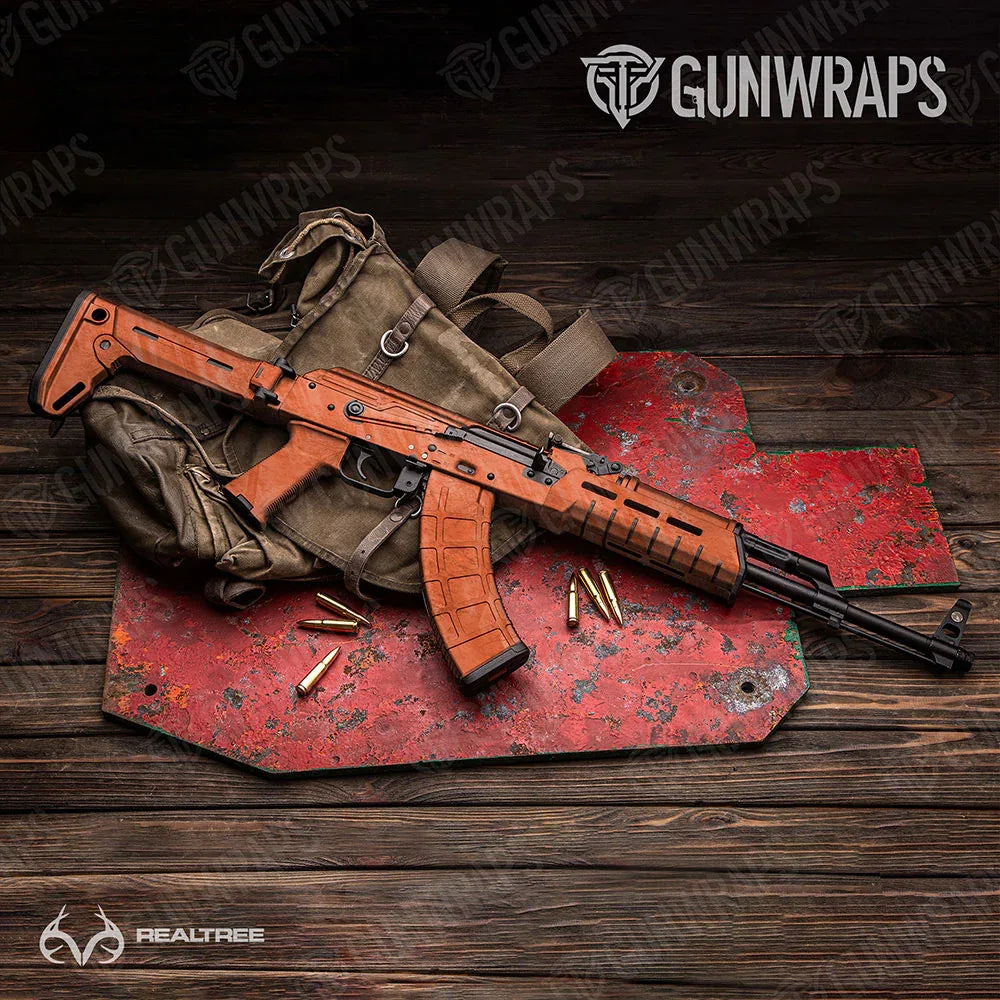 Realtree Fishing Orange AK-47 Gun Skin Vinyl Wraps
