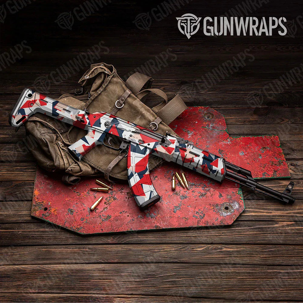 Shattered America AK-47 Gun Skin Vinyl Wraps