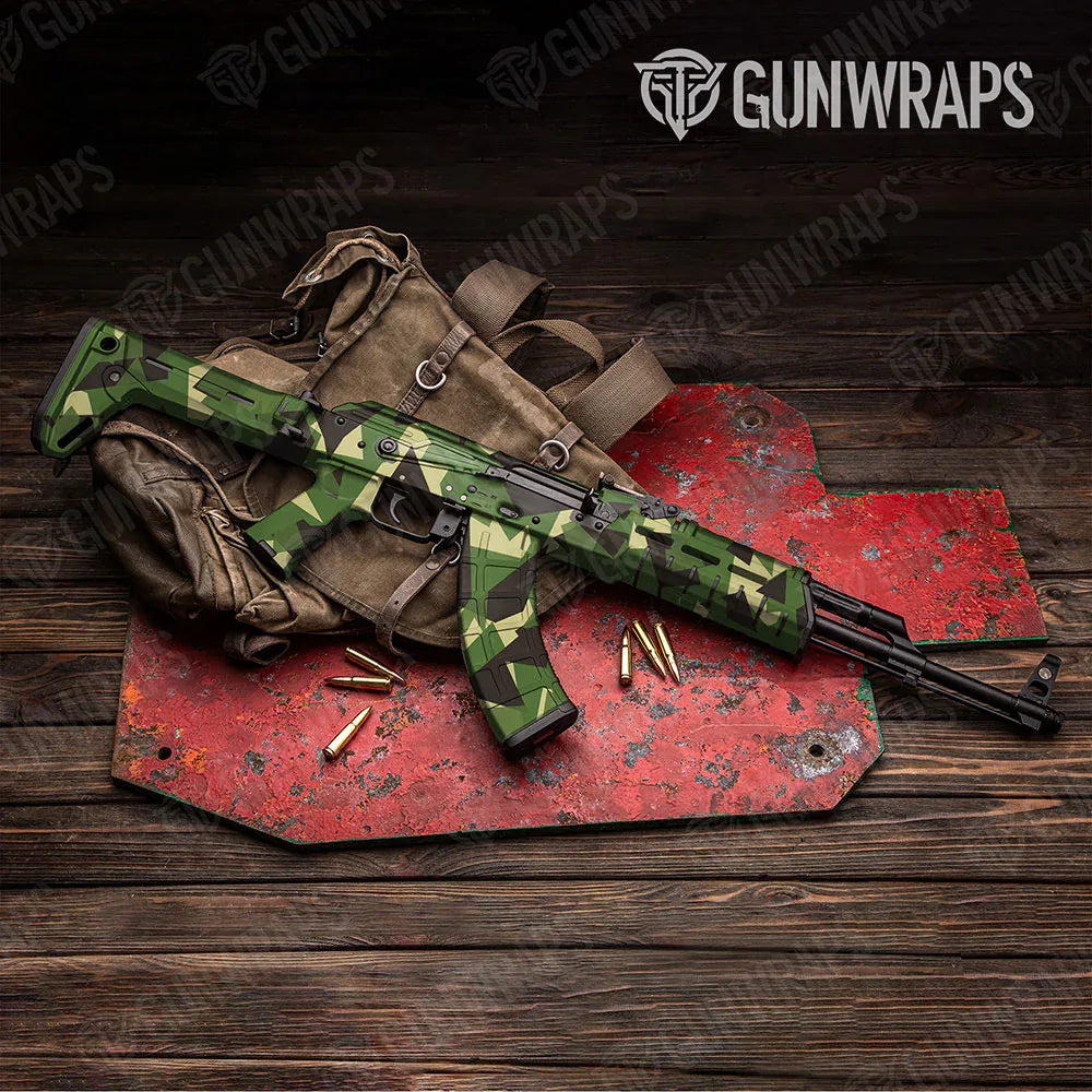 Shattered Jungle AK-47 Gun Skin Vinyl Wraps