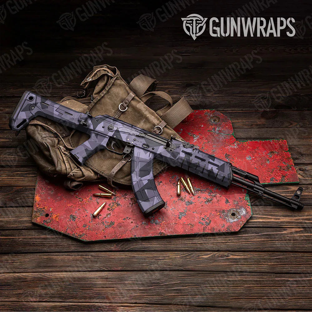Shattered Lilac AK-47 Gun Skin Vinyl Wraps