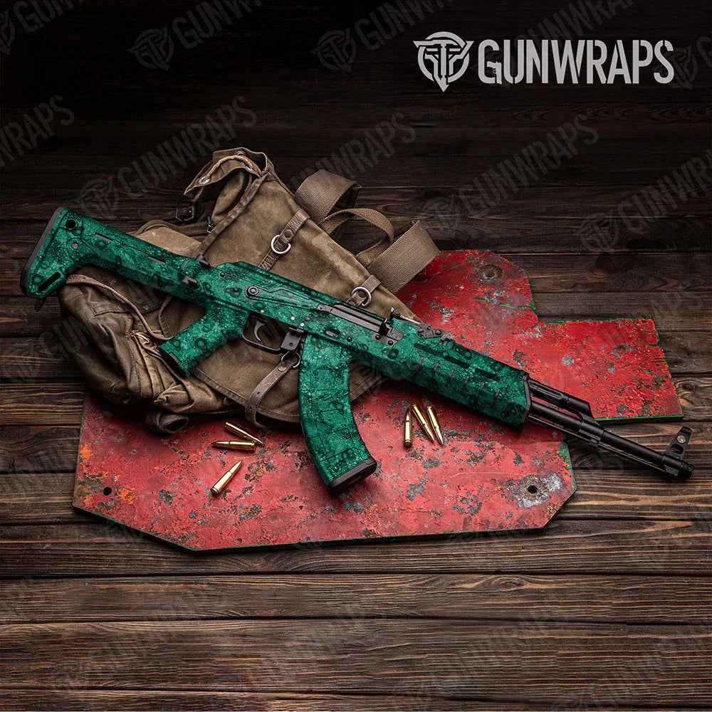 Toadaflage Teal AK-47 Gun Skin Vinyl Wraps