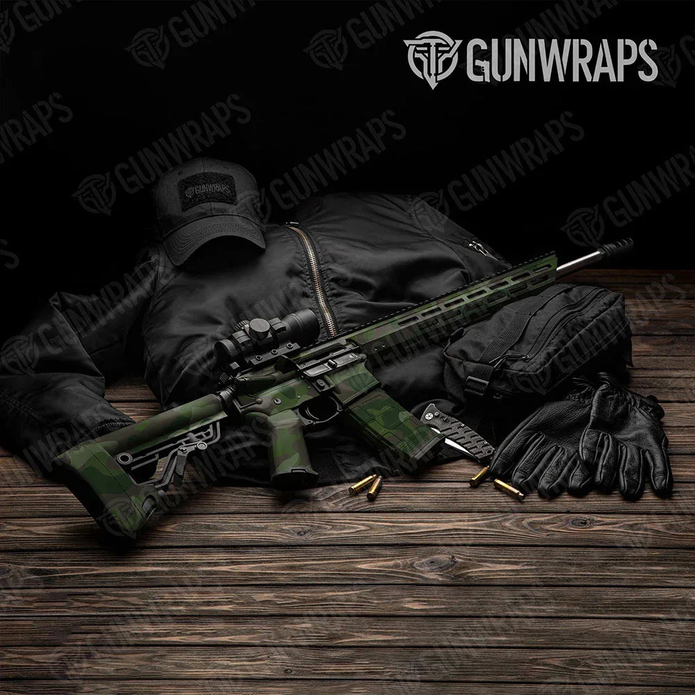 Classic Army Dark Green AR-15 Gun Skin Vinyl Wraps