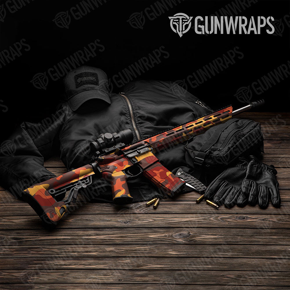 Classic Autumn AR-15 Gun Skin Vinyl Wraps