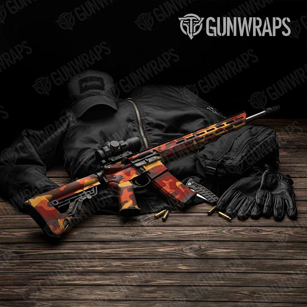 Classic Autumn AR-15 Gun Skin Vinyl Wraps