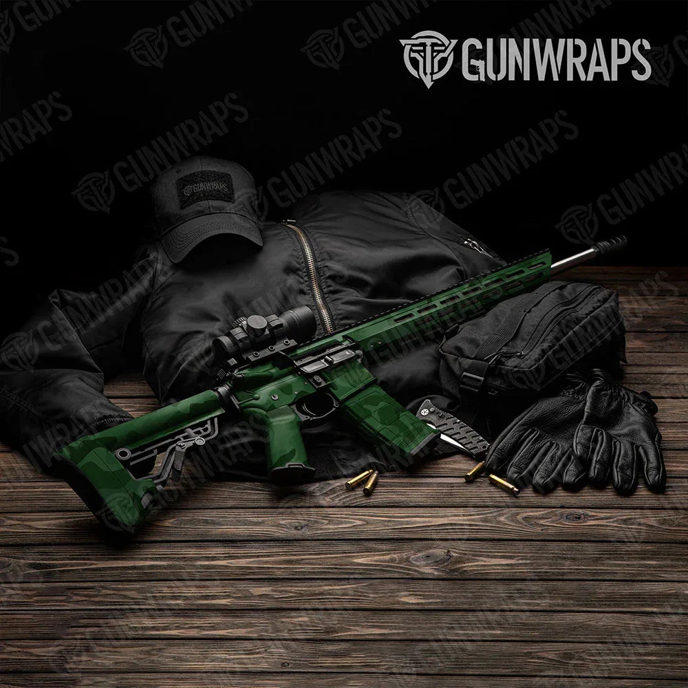 Classic Elite Green AR-15 Gun Skin Vinyl Wraps
