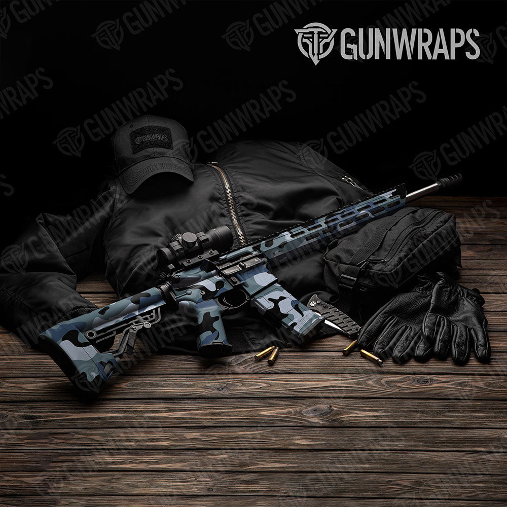 Classic Navy AR-15 Gun Skin Vinyl Wraps