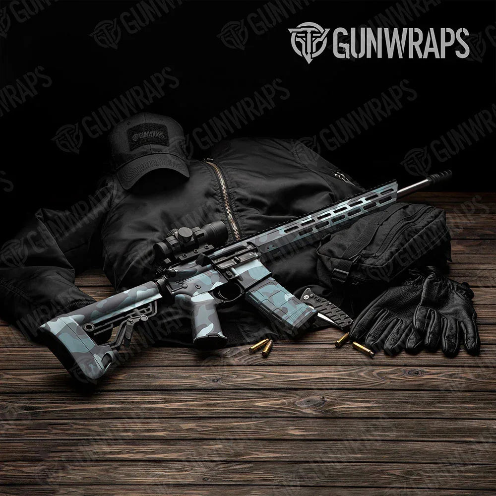 Classic Overcast AR-15 Gun Skin Vinyl Wraps