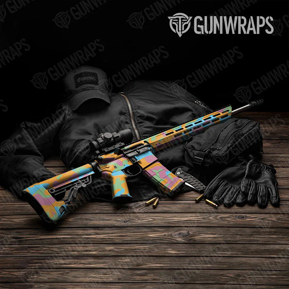 Classic Sherbert AR-15 Gun Skin Vinyl Wraps