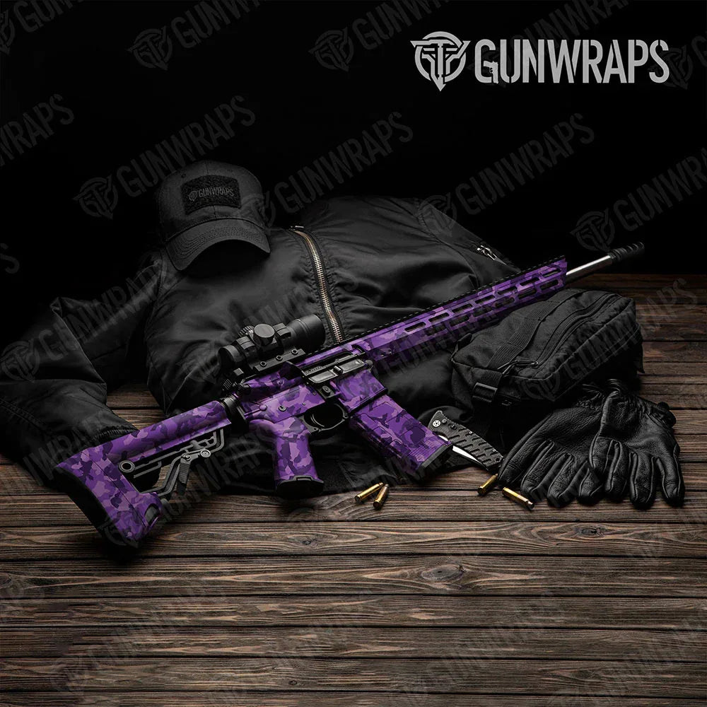 Erratic Elite Purple AR-15 Gun Skin Vinyl Wraps
