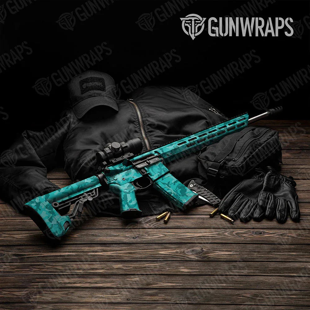 Erratic Elite Tiffany Blue AR-15 Gun Skin Vinyl Wraps