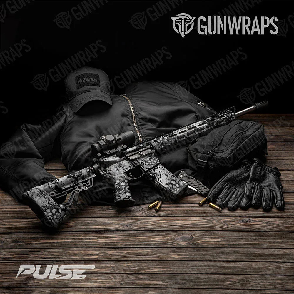 Pulse Blizzard AR-15 Gun Skin Vinyl Wraps