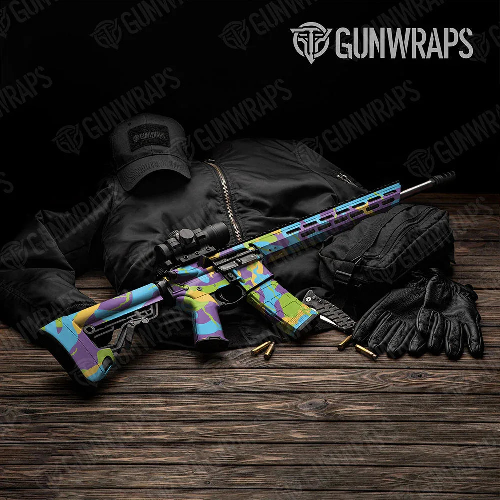 Ragged Carnival AR-15 Gun Skin Vinyl Wraps