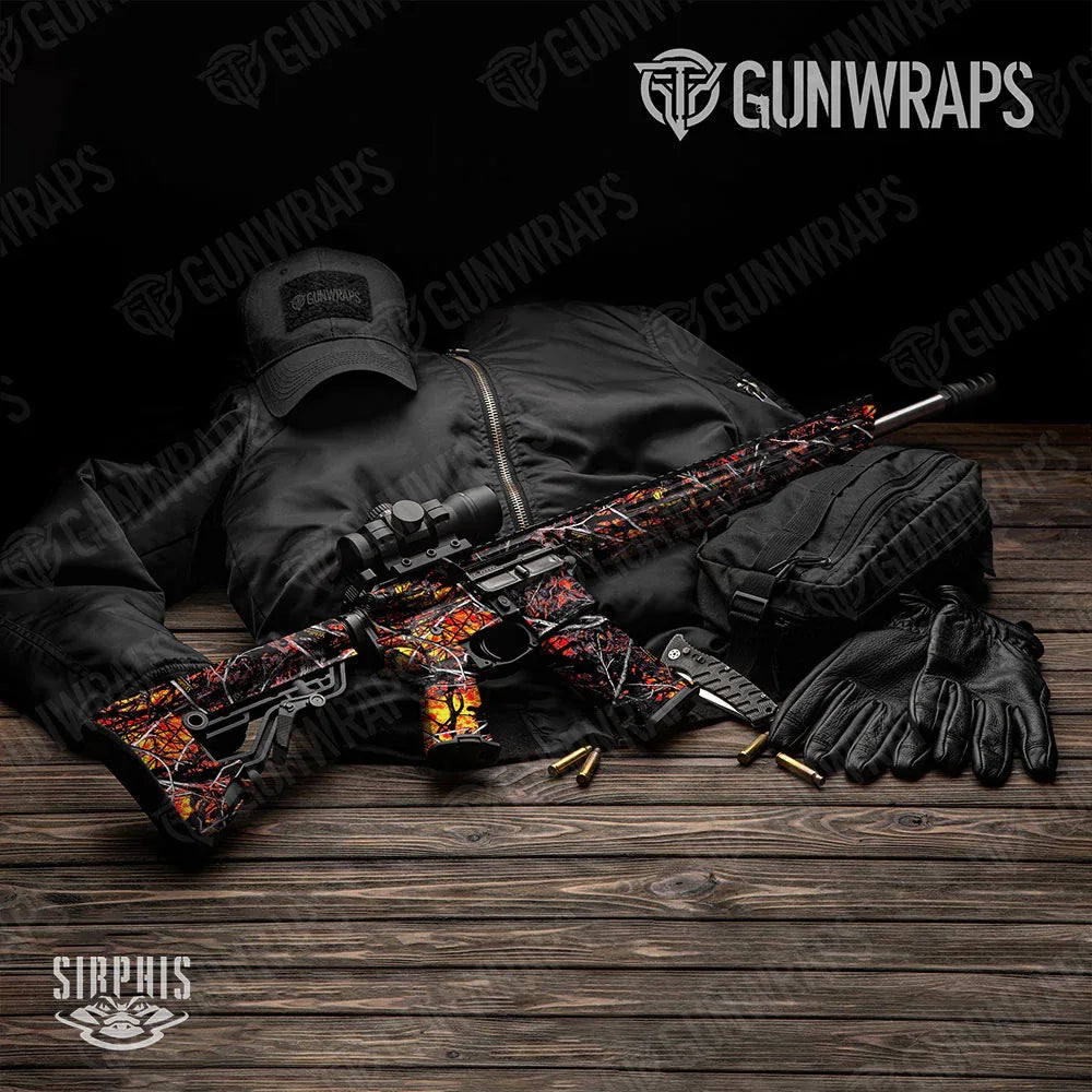 Sirphis Wildfire AR-15 Gun Skin Vinyl Wraps