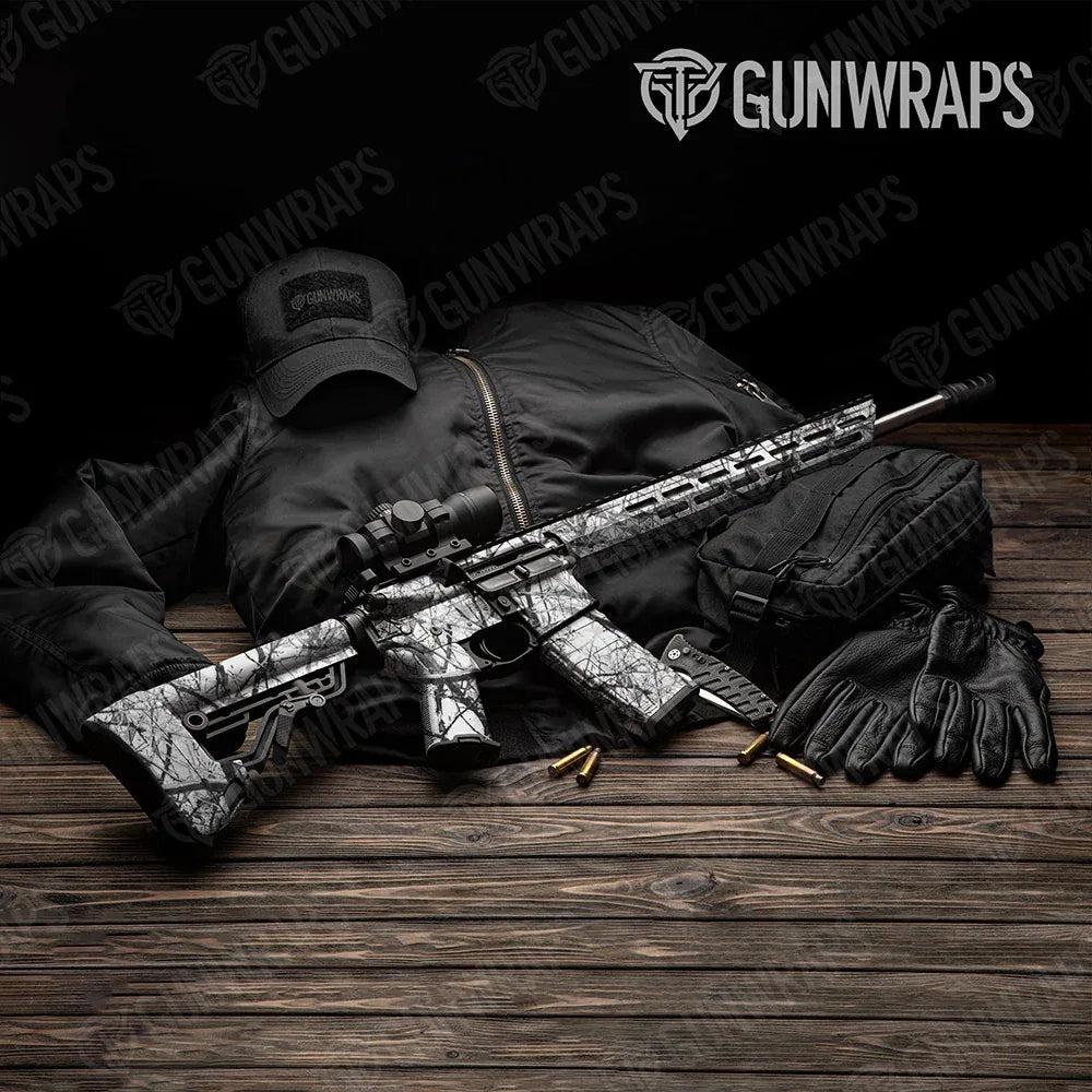 Substrate Snow Stalker AR-15 Gun Skin Vinyl Wraps