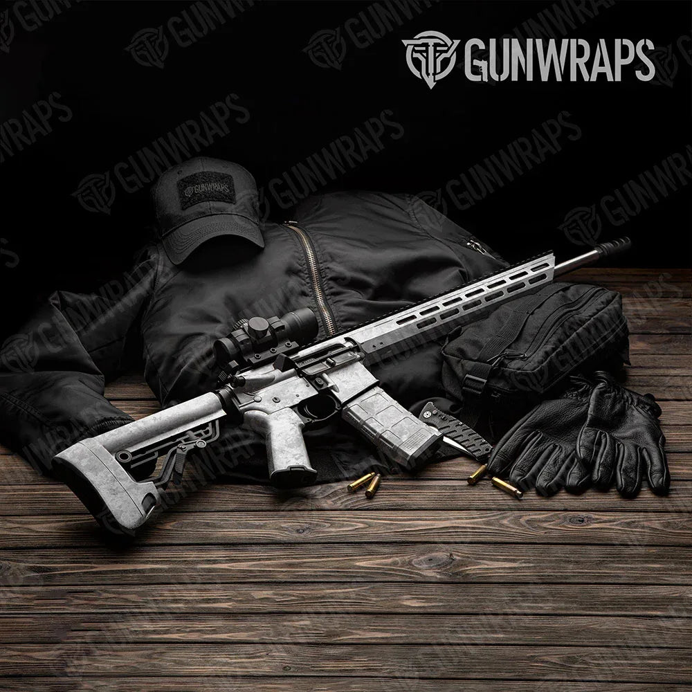 Substrate Snowstorm AR-15 Gun Skin Vinyl Wraps