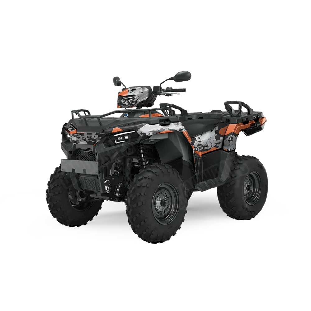 Compound Orange Tiger ATV Wraps