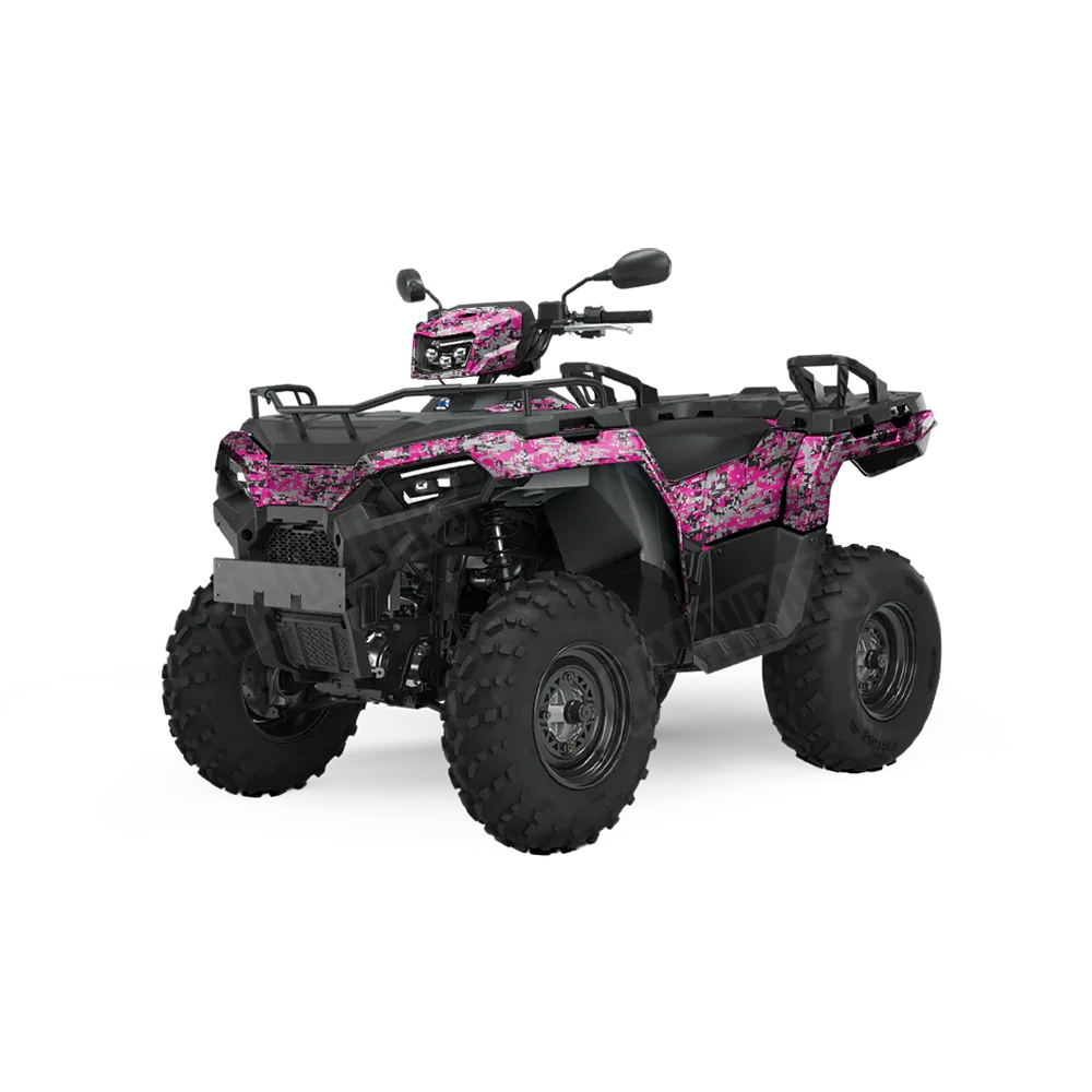 Digital Magenta Tiger ATV Wraps