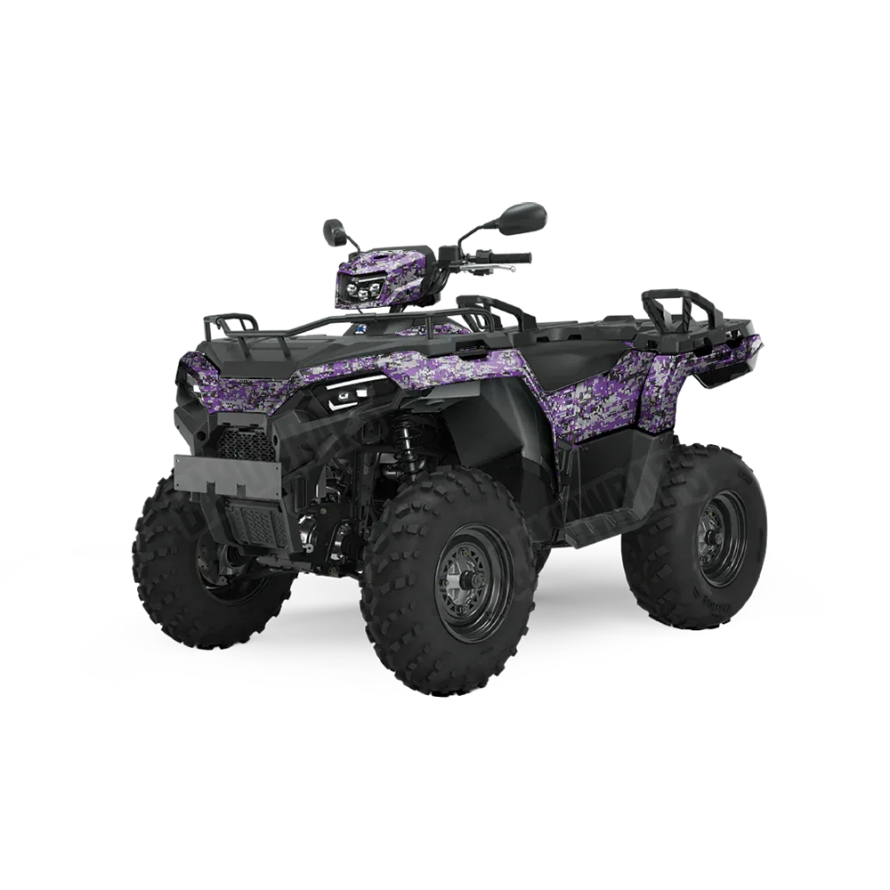Digital Purple Tiger ATV Wraps