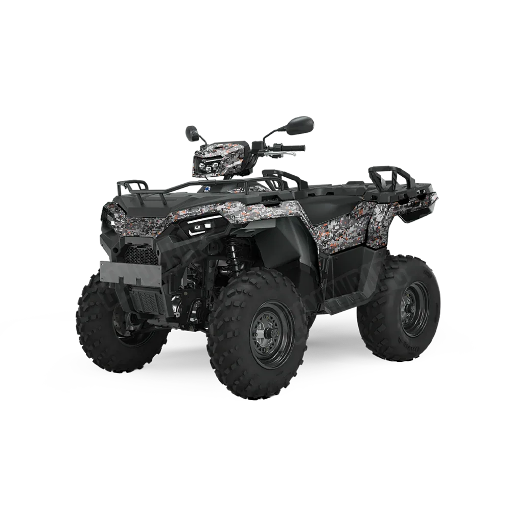 Digital Urban Orange ATV Wraps