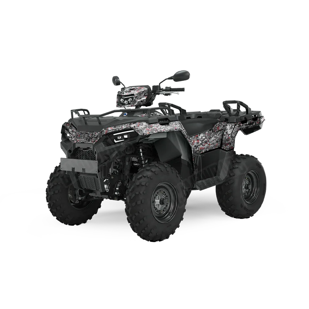 Digital Urban Red ATV Wraps