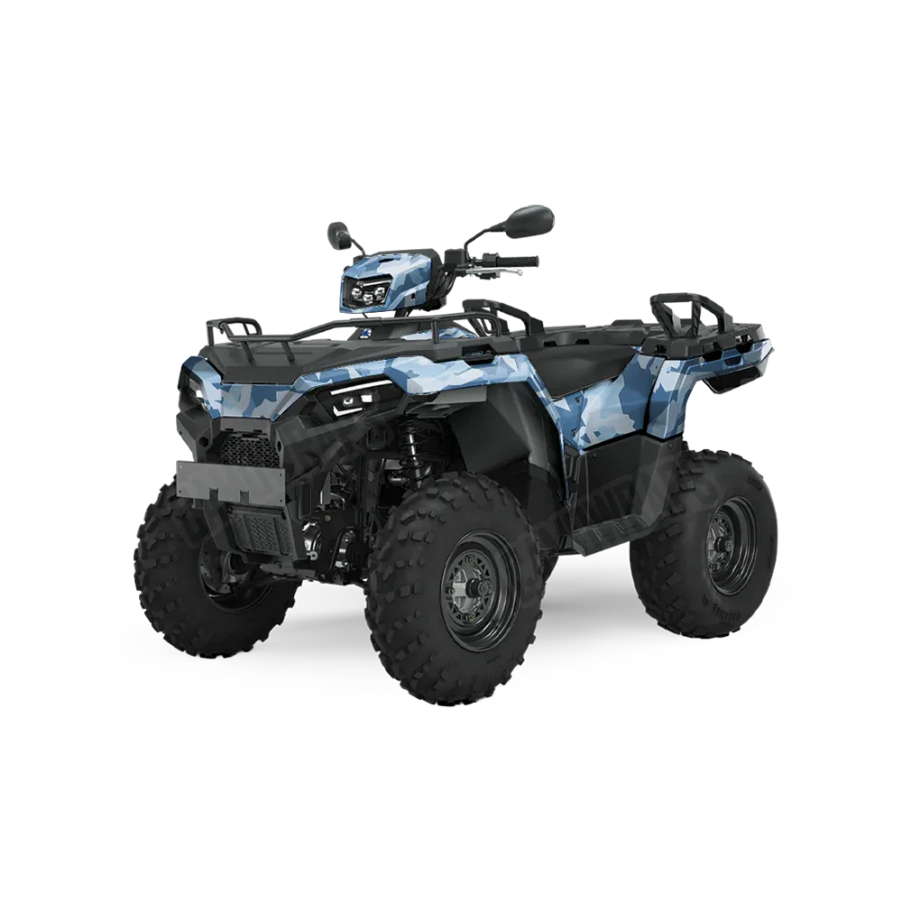 Erratic Cool Blue ATV Wraps