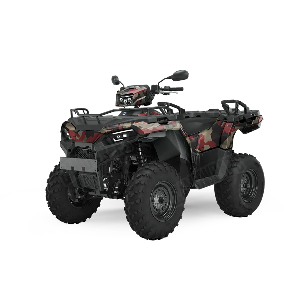 Erratic Militant Red ATV Wraps