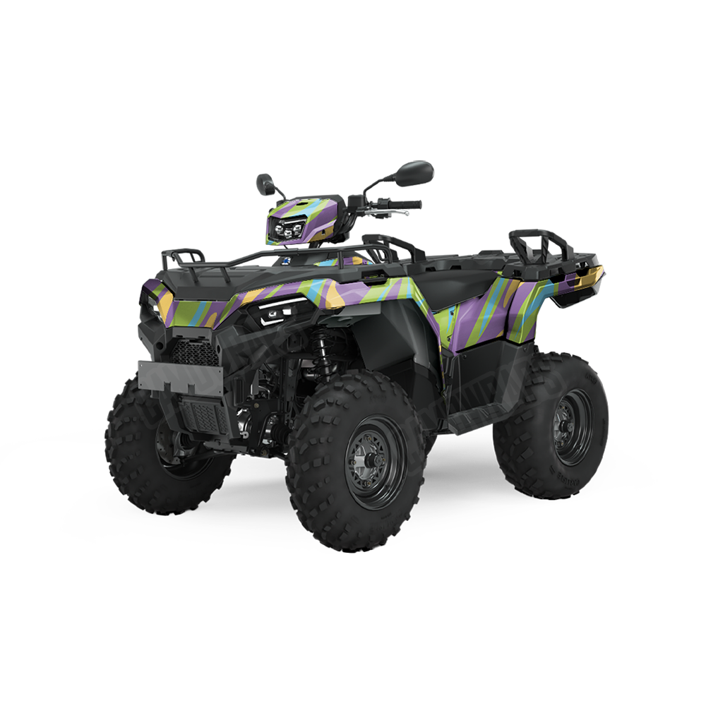 Fun Stripe Carnival ATV Wraps