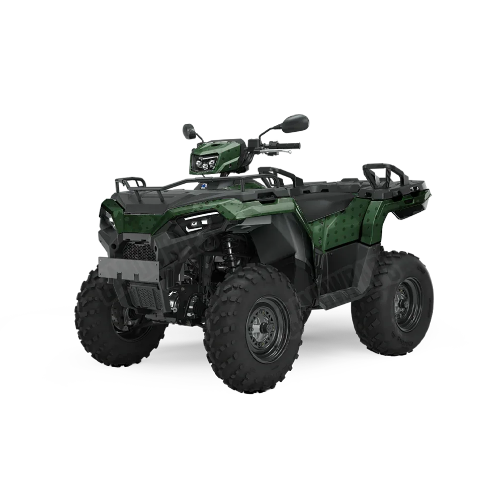 Halftone Splatter Elite Green ATV Wraps