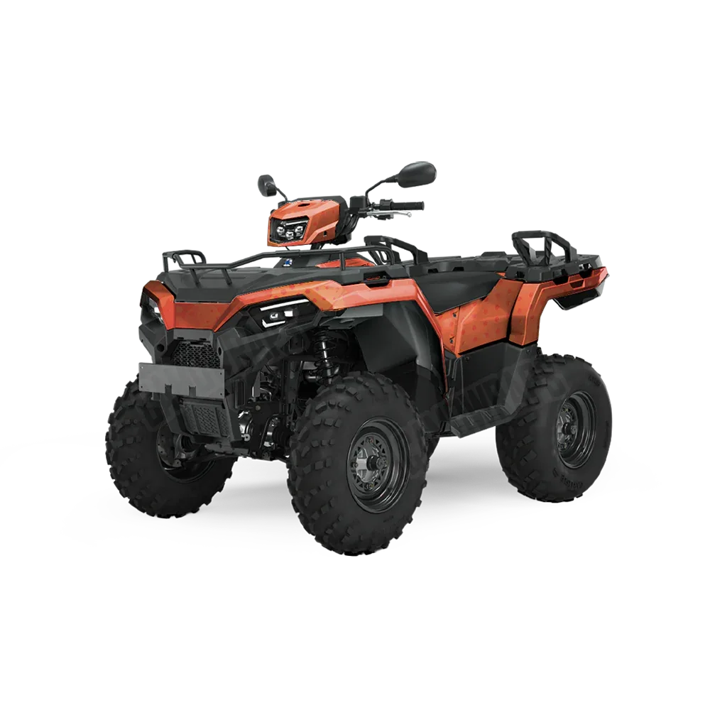 Halftone Splatter Elite Orange ATV Wraps