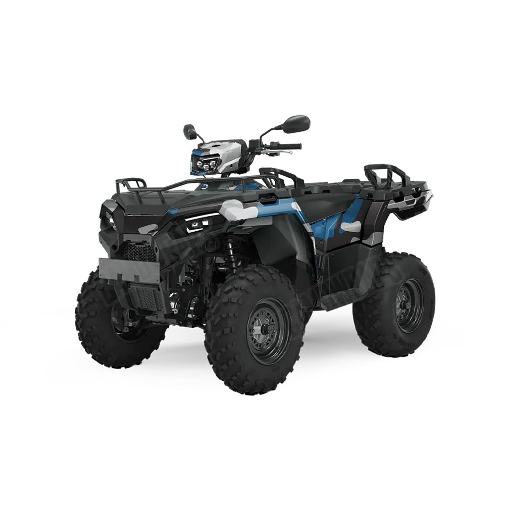 Classic Blue Tiger ATV Wraps