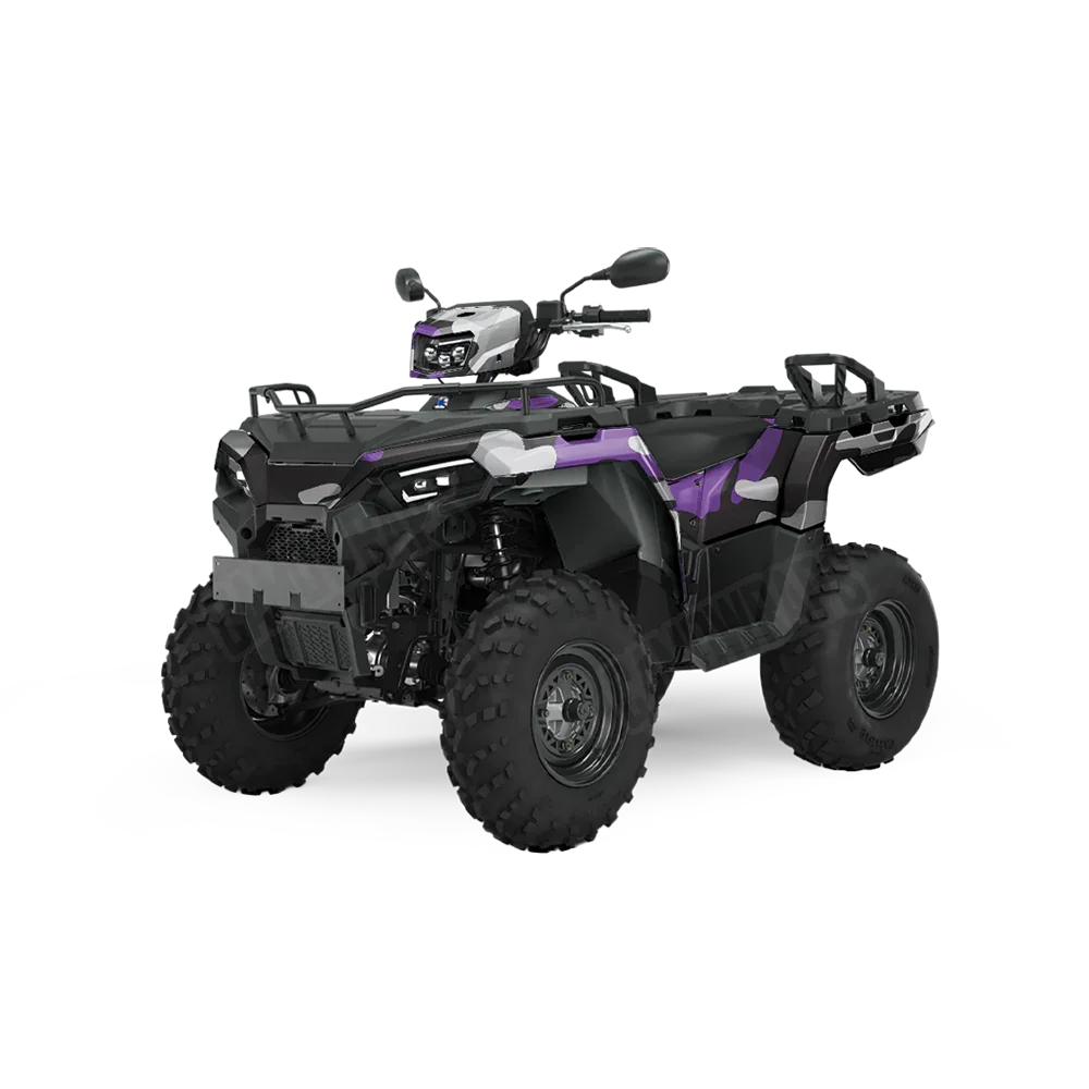 Classic Purple Tiger ATV Wraps