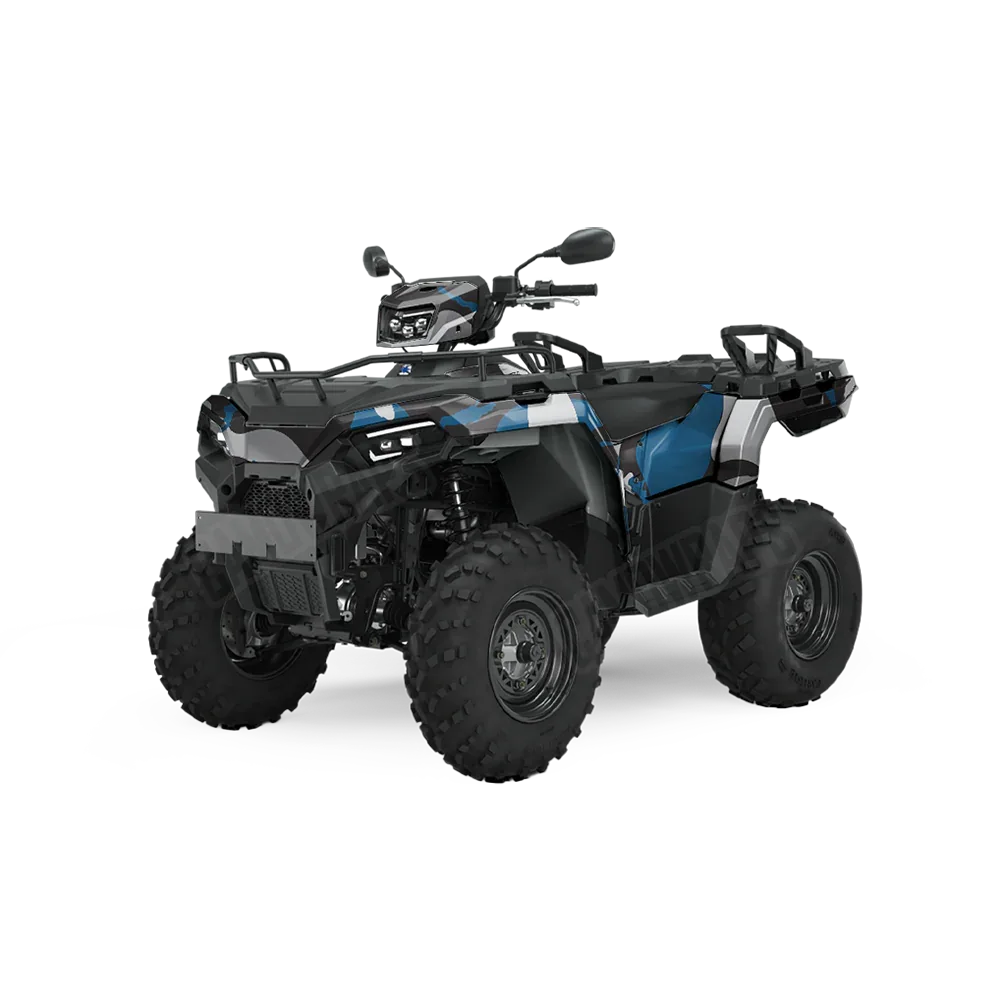 Ragged Blue Tiger ATV Wraps