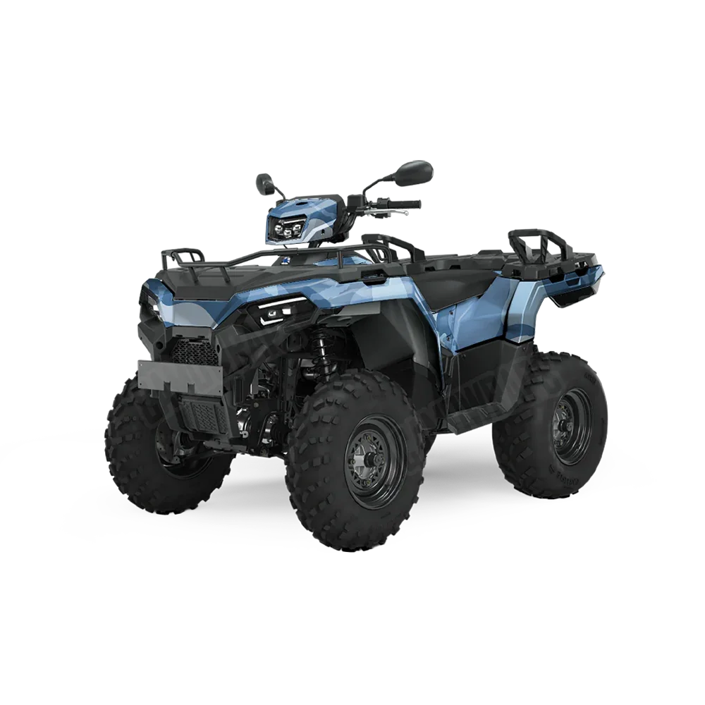 Ragged Cool Blue ATV Wraps